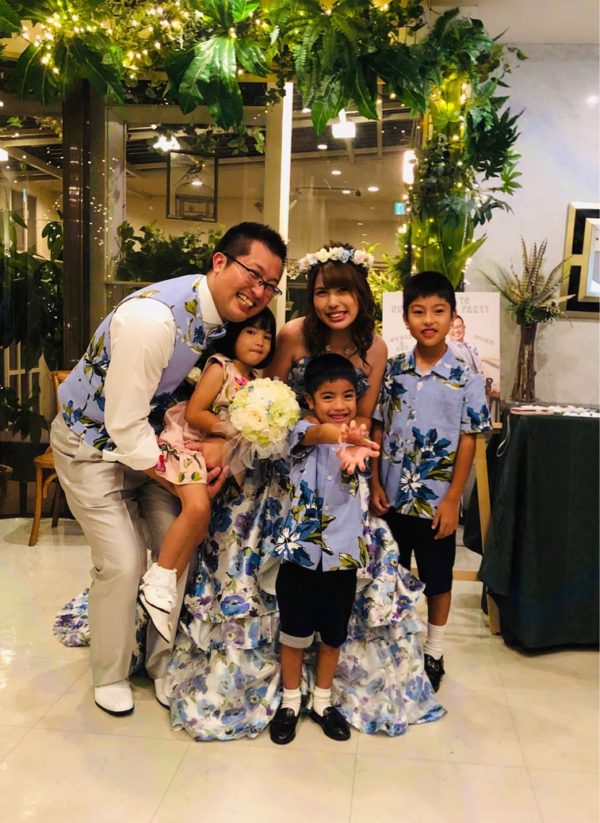 沖縄の家族５人 ファミリー披露宴